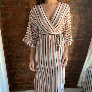 BCBG striped maxi dress